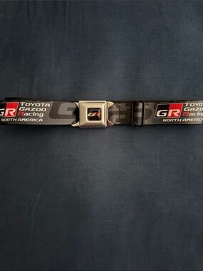 Toyota Gazoo Racing Black Seatbelt-Style Belt